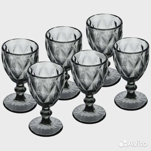 Фужеры бокалы цветное стекло