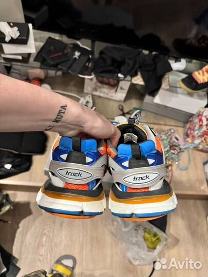 Кроссовки Balenciaga Track Orange-Blue Оригинал