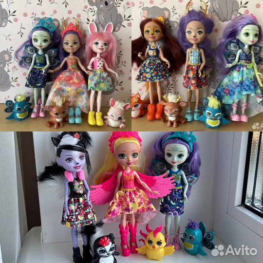 Enchantimals с питомцами по 3шт