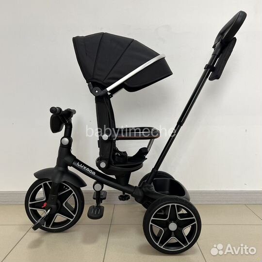 Трехколесный велосипед черный Luxmom 5511