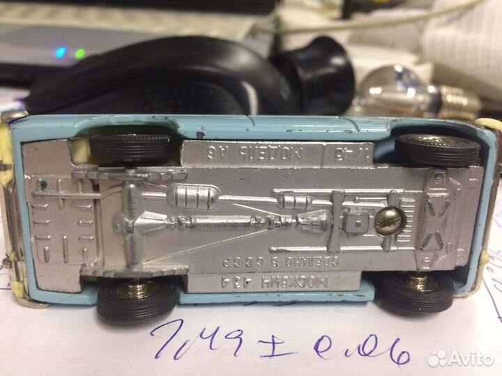 Модель автомобиля москвич номерной без ми, состоян