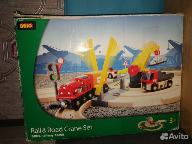 Брио железная дорога с автодорогой brio
