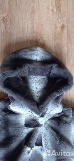 Шуба норковая с капюшоном