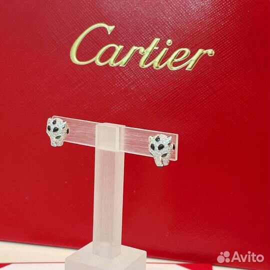 Cartier серьги из золота 750 пробы