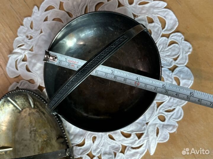 Конфетница мельхиор СССР