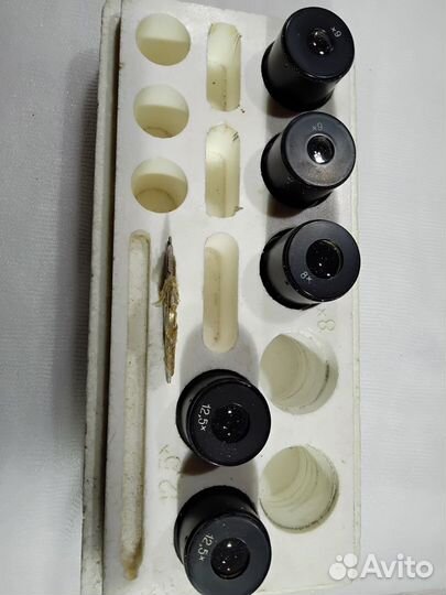 Микроскоп мбс-1 с осветителем из СССР