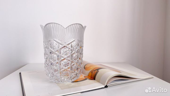 Ваза Магнолия лзхс Пыльд хрусталь СССР