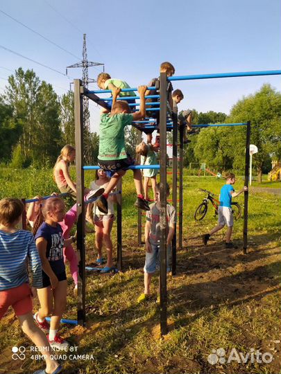Уличный турник брусья шведская стенка качели