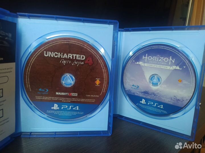 Uncharted 4 и Horizon zero dawn complete edition