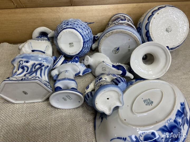 Фигурки Посуда Гжель Россия СССР