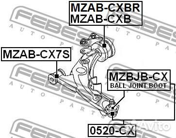 Сайлентблок передний переднего рычага