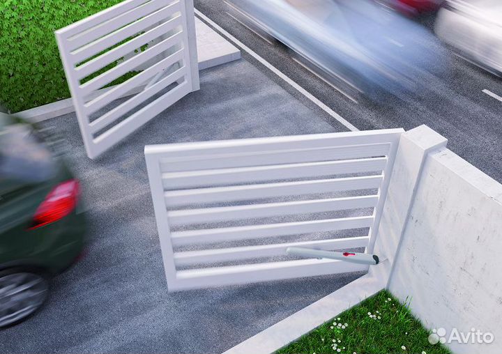 Скоростная автоматика распашных ворот nice HI-sped