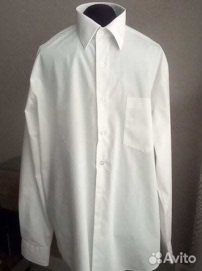 Мужская рубашка белая 52, возможно 50,52,54