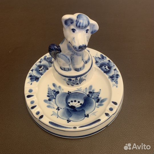 Пепельница гжель