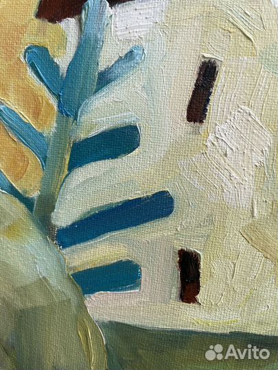 Картина мкслом Два домика