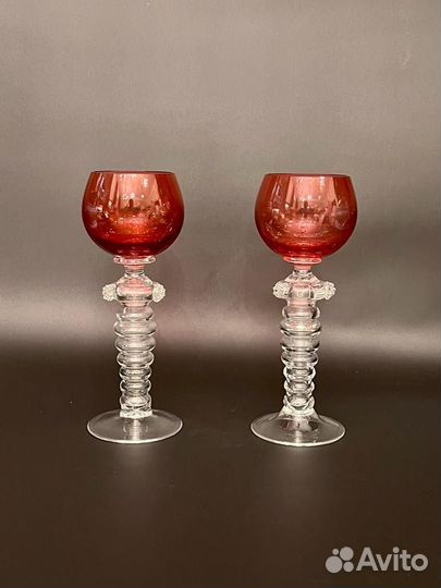 Сстаринные фужеры европа