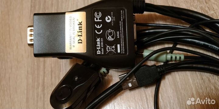 KVM-переключатель DLink KVM-221/RU (VGA/USB/аудио)