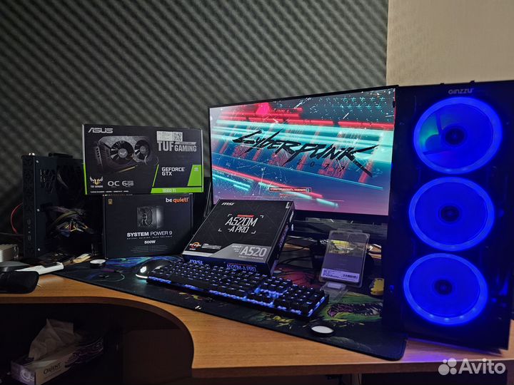 Игровой компьютер ryzen 5 5500 GTX 1660TI