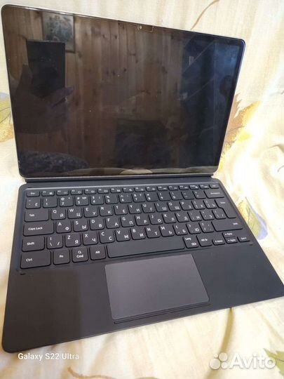 Samsung galaxy tab s7 plus с чехлом-клавиатурой