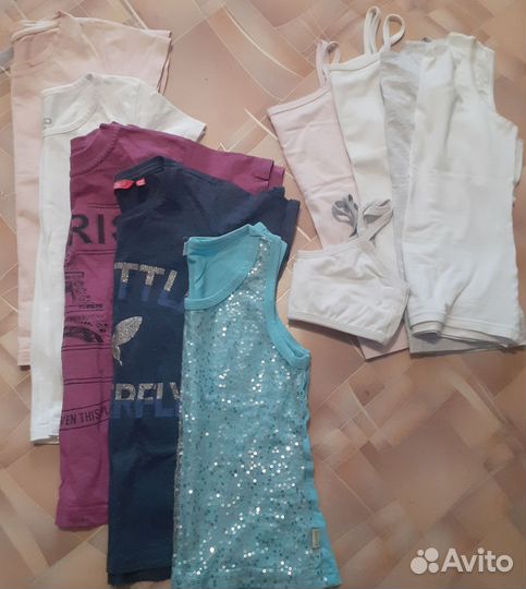 Вещи пакетом на девочку 122 128