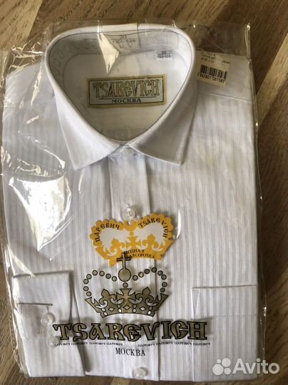 Рубашка белая новая 128