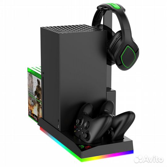 Стенд Xbox Series X, RGB + 2акб 1400 мА, PG-XBX013