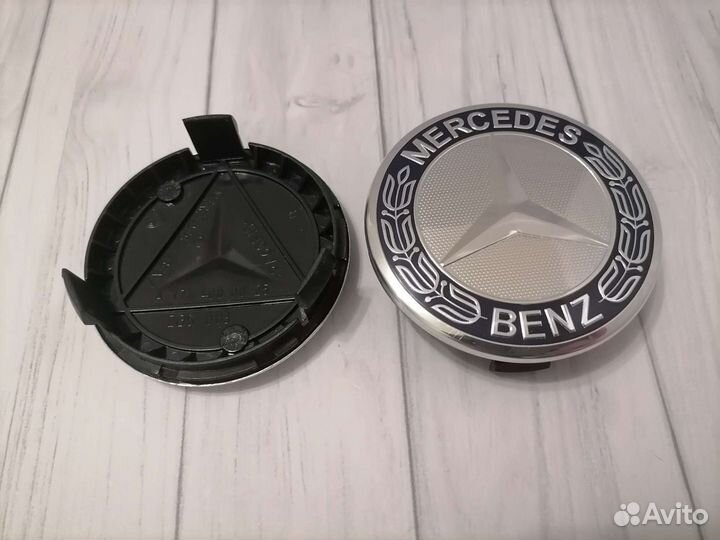 Колпачки Заглушки на диски оригинал Mercedes 75мм