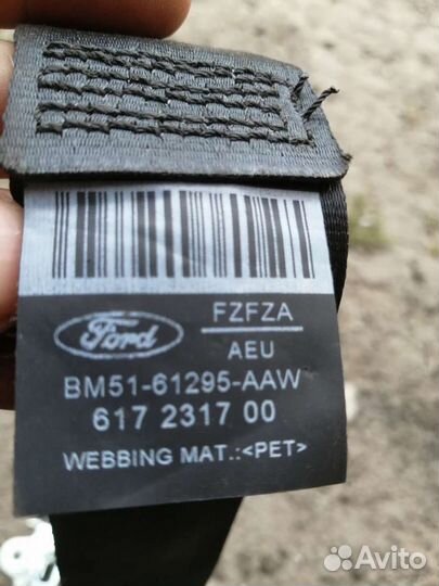 Ремень Безопасности Форд левый