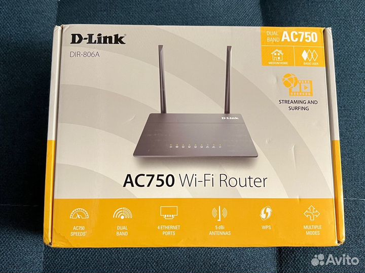 Wi-Fi роутер D-link DIR-806A/R1A, черный