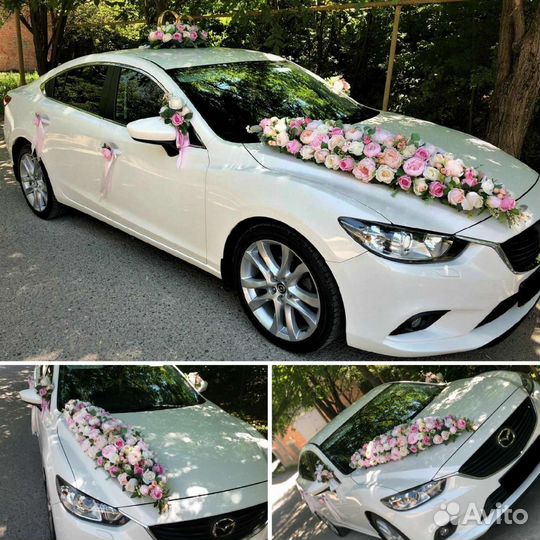 Украшения на свадебные машины, кортежи