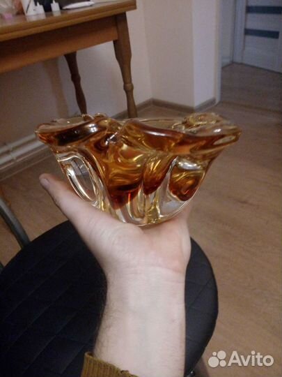 Конфетница, пепельница СССР чешское стекло