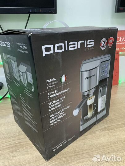 Новая кофеварка рожковая Polaris PCM 1536E