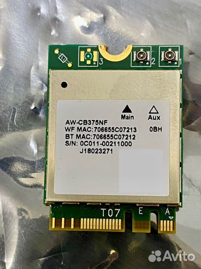 M.2 Wi-Fi + Bluetooth модуль Realtek RTL8822CE