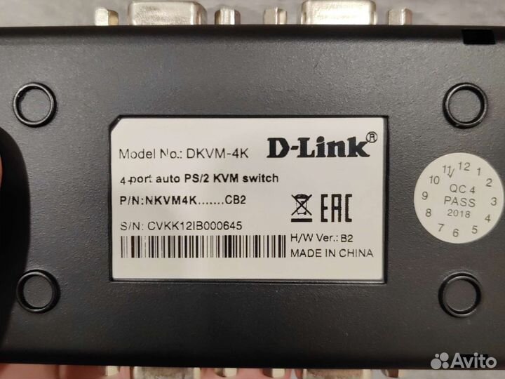 KVM переключатель D-Link dkvm-4K/2B