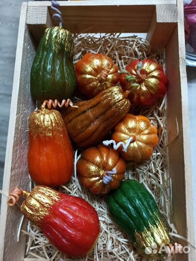 Свеча тыквочка