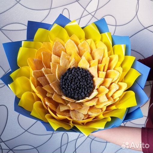 Съедобный букет Подсолнух учителю воспитателю
