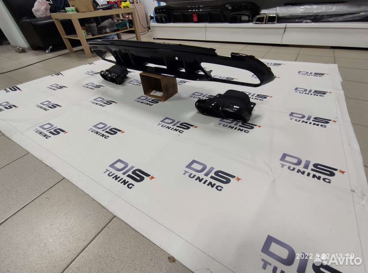 Диффузор + насадки AMG 63 Mercedes W205