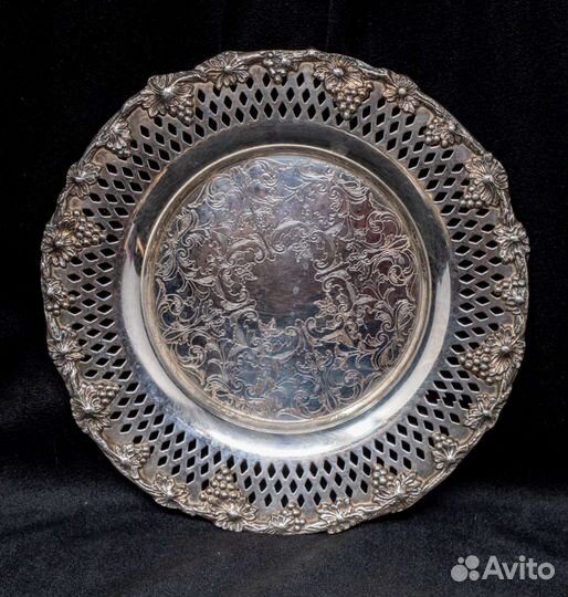 Посеребренный поднос-тарелочка Роджерс, США