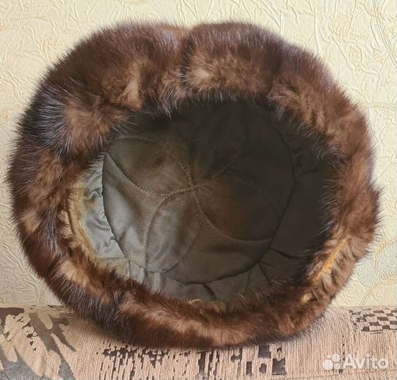 Норковая шапка мужская 58 размер