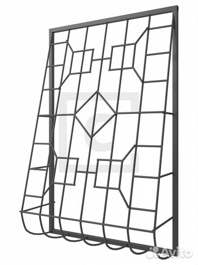 Решётка на окно сварная дутая 2-60