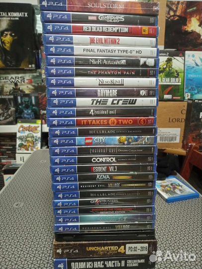 Диски для Sony PlayStation 4 разные