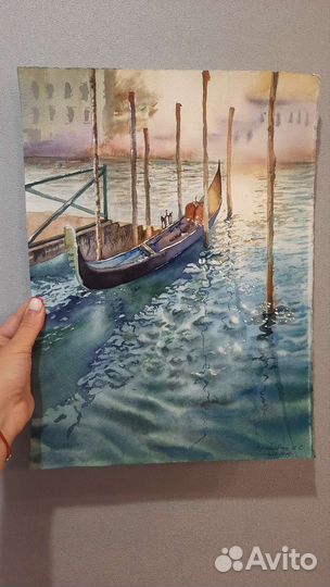Картина Венеция акварелью от художника