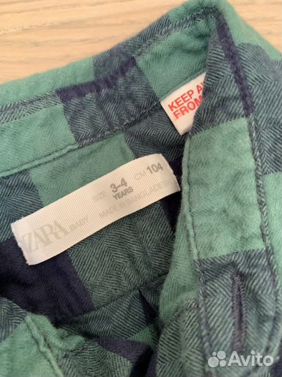 Рубашка zara 104