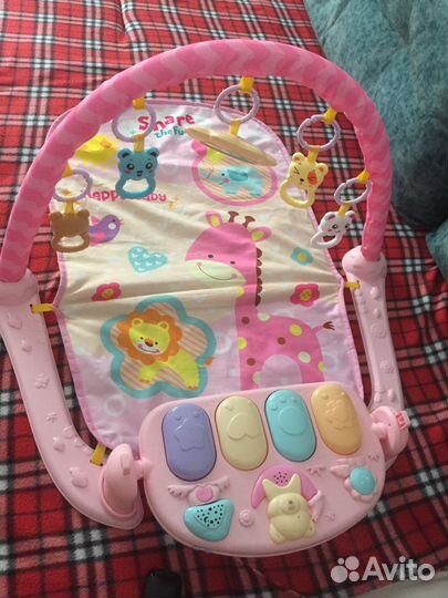 Детский музыкальный развивающий коврик