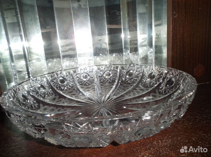 Блюдо хрустальное СССР
