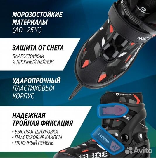 Коньки детские р.31-35