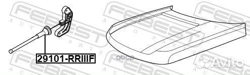 Тросик привода открывания замка капота land ROV
