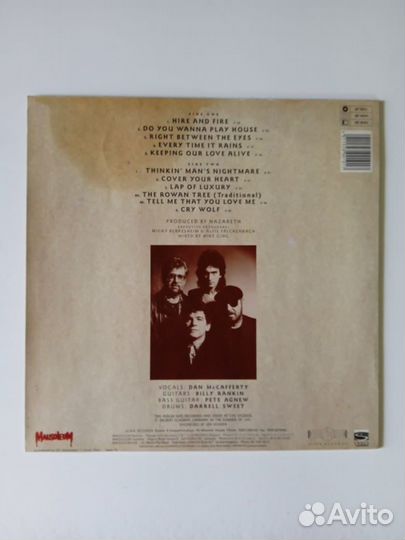 Nazareth NO jive. Винил. LP