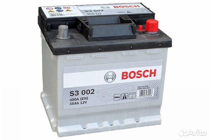 Аккумулятор bosch 45 А/ч S30 02 обр 207x175x190 EN