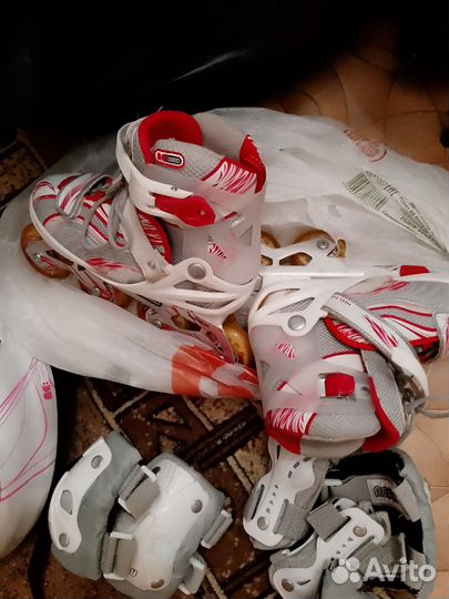 Роликовые коньки детские раздвижные